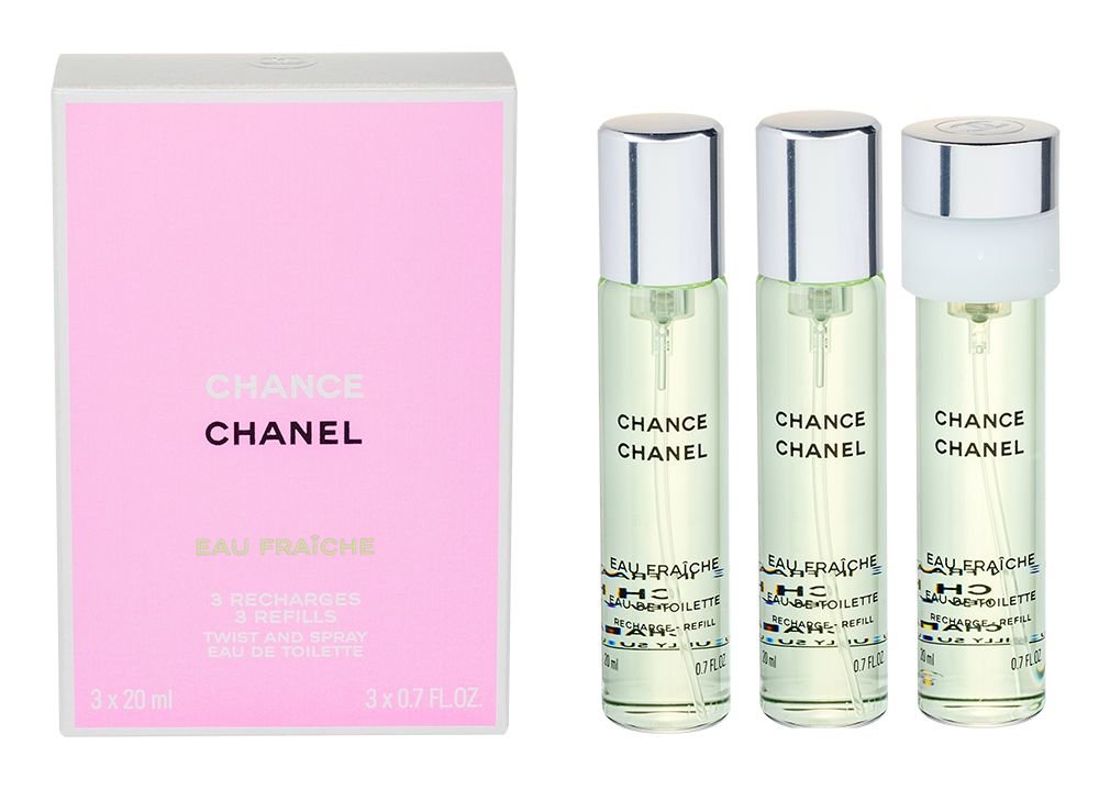 Chanel Chance Eau Fraiche 3x20ml Kvepalai Moterims EDT (Pažeista pakuotė)