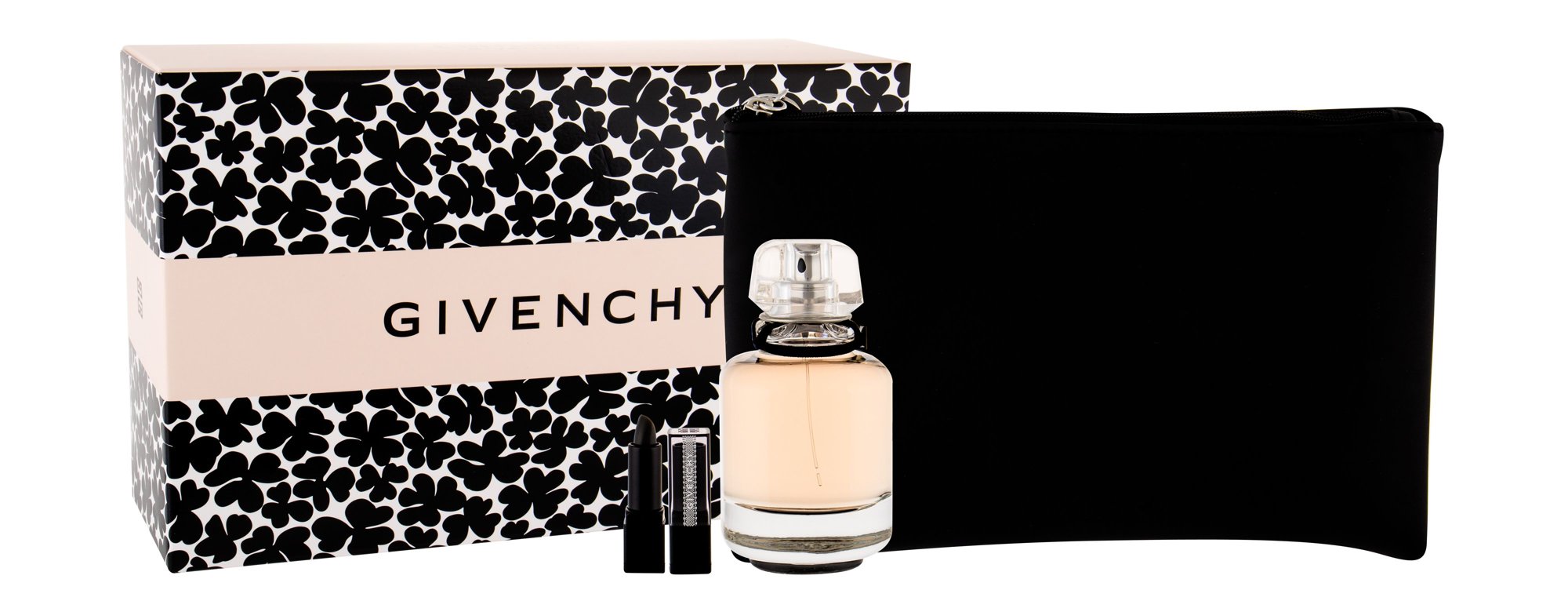Givenchy L´Interdit 50ml Edp 50 ml + Lipstick Rouge Interdit Vinyl 16 Noir 1,3 g Kvepalai Moterims EDP Rinkinys (Pažeista pakuotė)