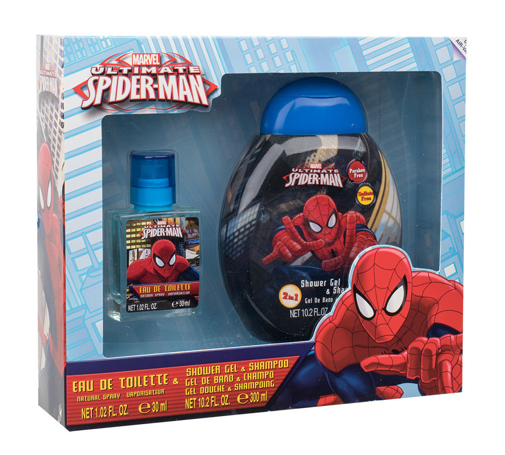 Marvel Ultimate Spiderman 30ml EDT 30 ml + 2v1  shower gel & shampoo 300 ml Kvepalai Vaikams EDT Rinkinys