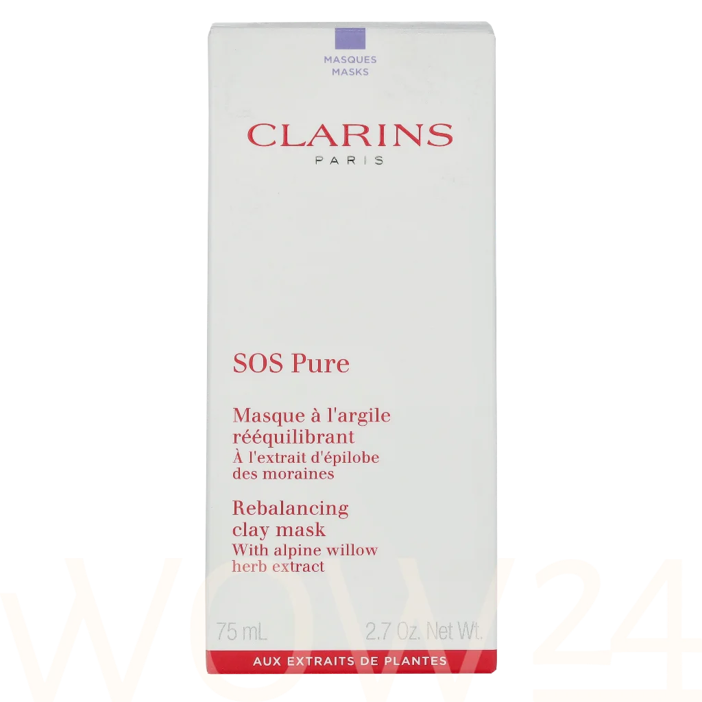 Clarins Clarins SOS Pure Rebalancing Clay Mask Veido kaukė