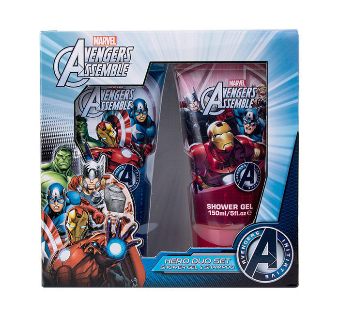 Marvel Avengers Assemble 150ml Shower gel 150 ml + Shampoo 150 ml dušo želė Rinkinys (Pažeista pakuotė)