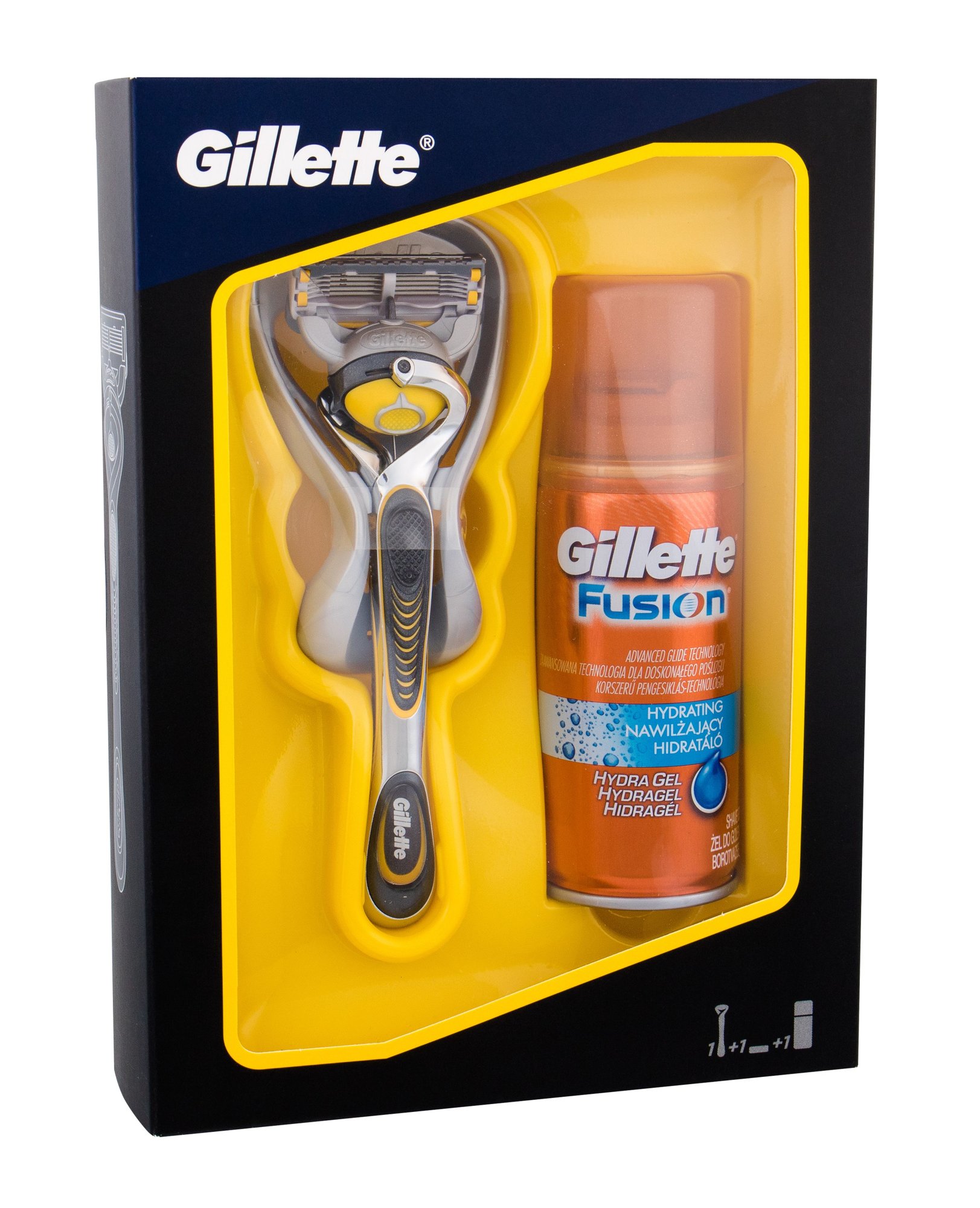 Gillette Fusion Proshield 1vnt Shaver With a Single Head 1 pc +  Soothing Gel Fusion Hydrating 75 ml skustuvas Rinkinys