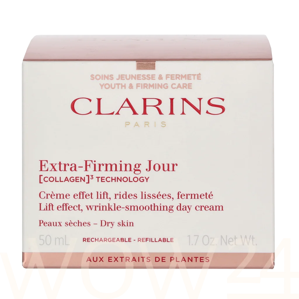 Clarins Daily firming cream for dry skin Extra-Firming Jour Collagen Technology (Cream) 50 ml 50ml vietinės priežiūros priemonė