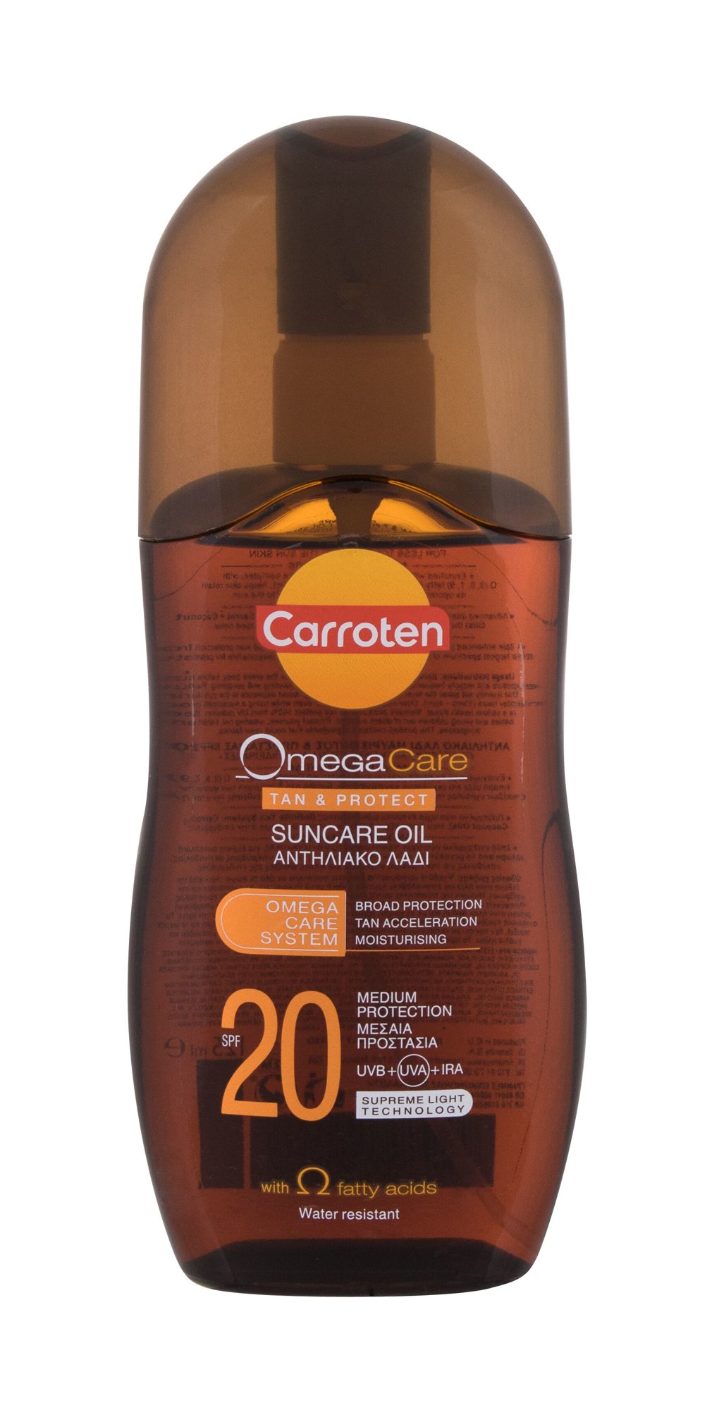 Carroten OmegaCare Suncare Oil 125ml įdegio losjonas