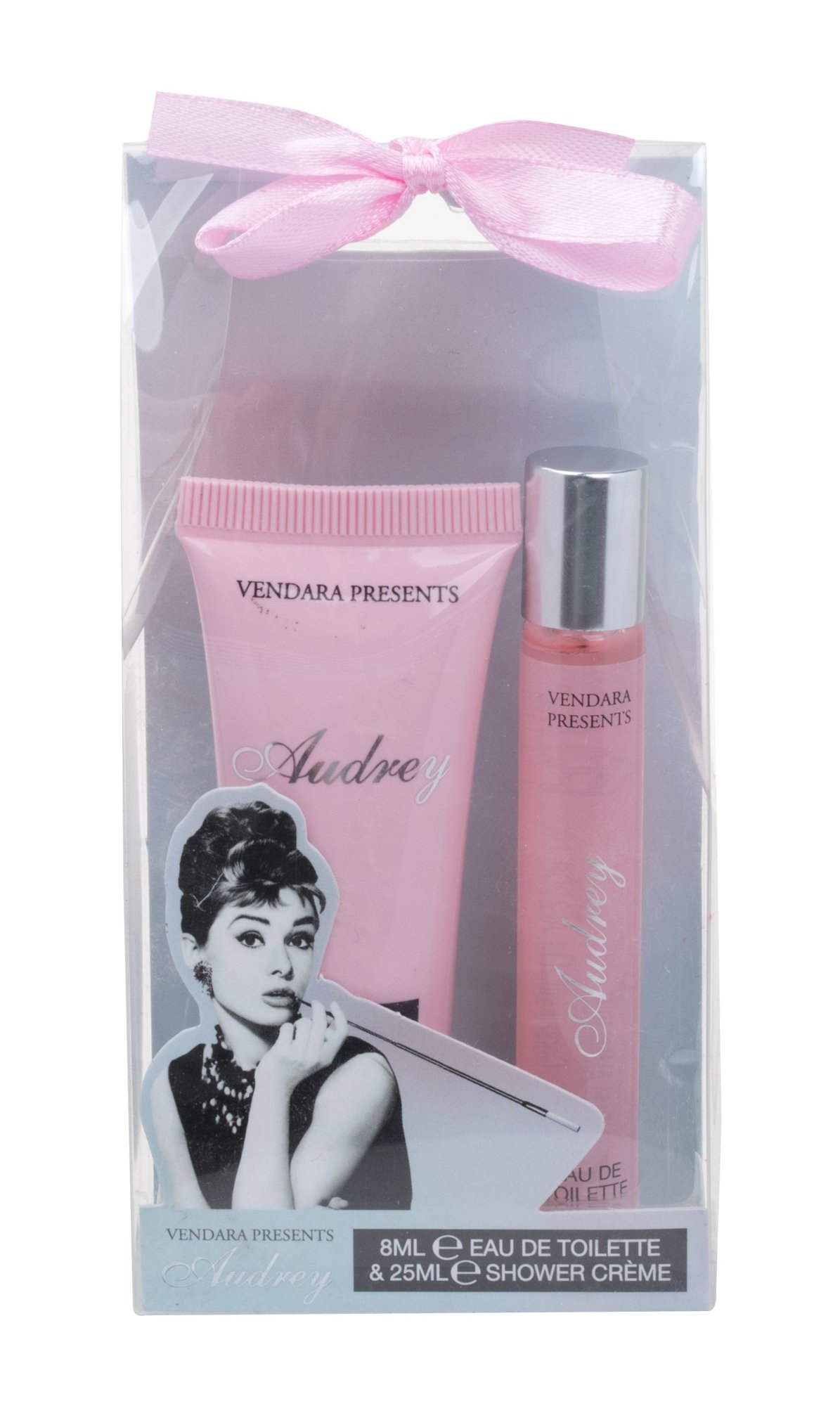 Vendara Presents Audrey 8ml EDT 8 ml + shower cream 25 ml kvepalų mėginukas Moterims EDT Rinkinys