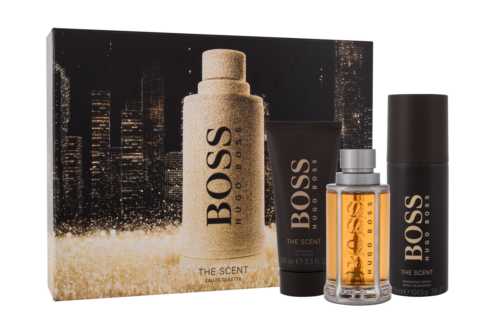 Hugo Boss Boss The Scent 100ml Edt 100 ml + Deodorant 150 ml + Shower Gel 100 ml Kvepalai Vyrams EDT Rinkinys