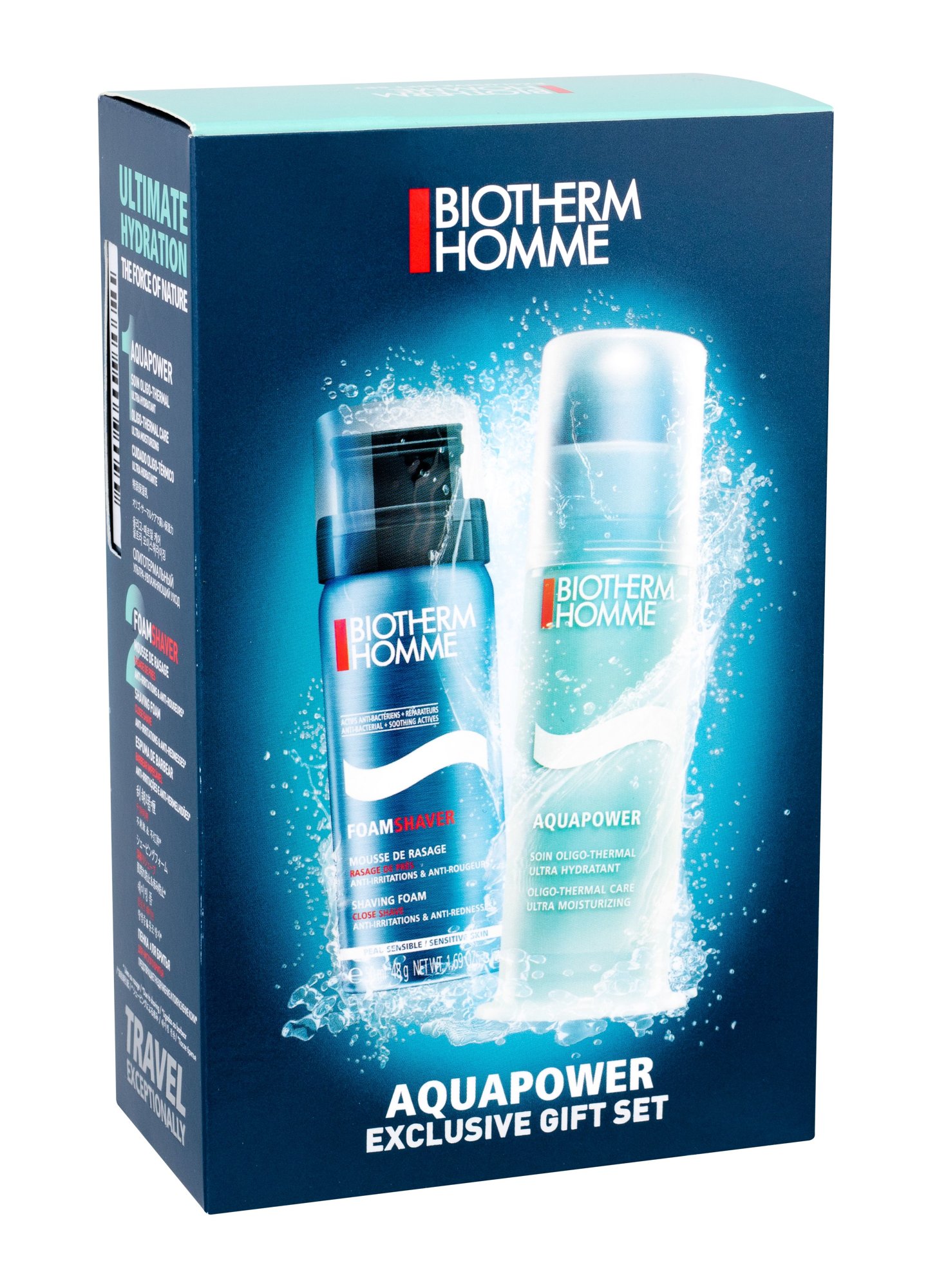 Biotherm Homme Aquapower Oligo Thermal Care 75ml Daily skin care 75 ml + Foam Shaver 50 ml veido gelis Rinkinys