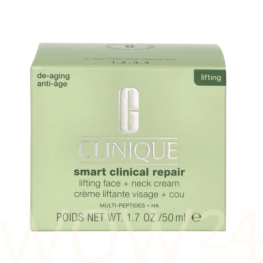 Clinique Clinique Smart Clinical Repair Lifting Face + Neck Cream vietinės priežiūros priemonė Clinique Clinique Smart Clinical Repair Lifting Face + Neck Cream vietinės priežiūros priemonė