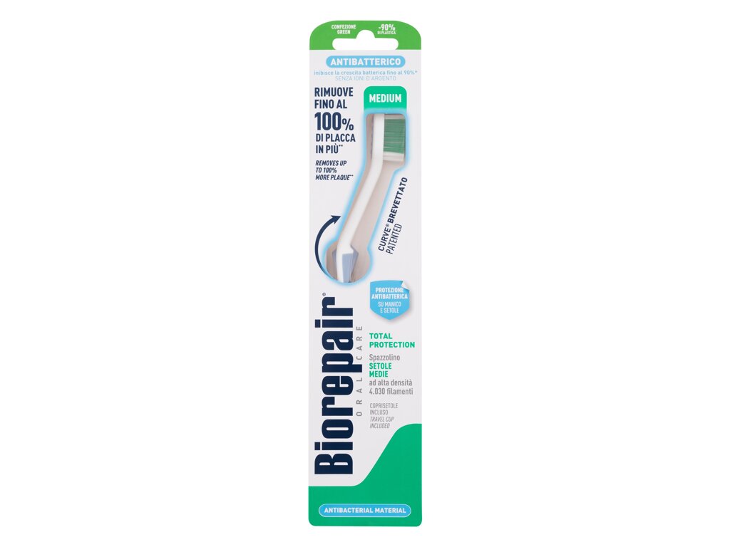 Biorepair Antibacterial Toothbrush Medium dantų šepetėlis