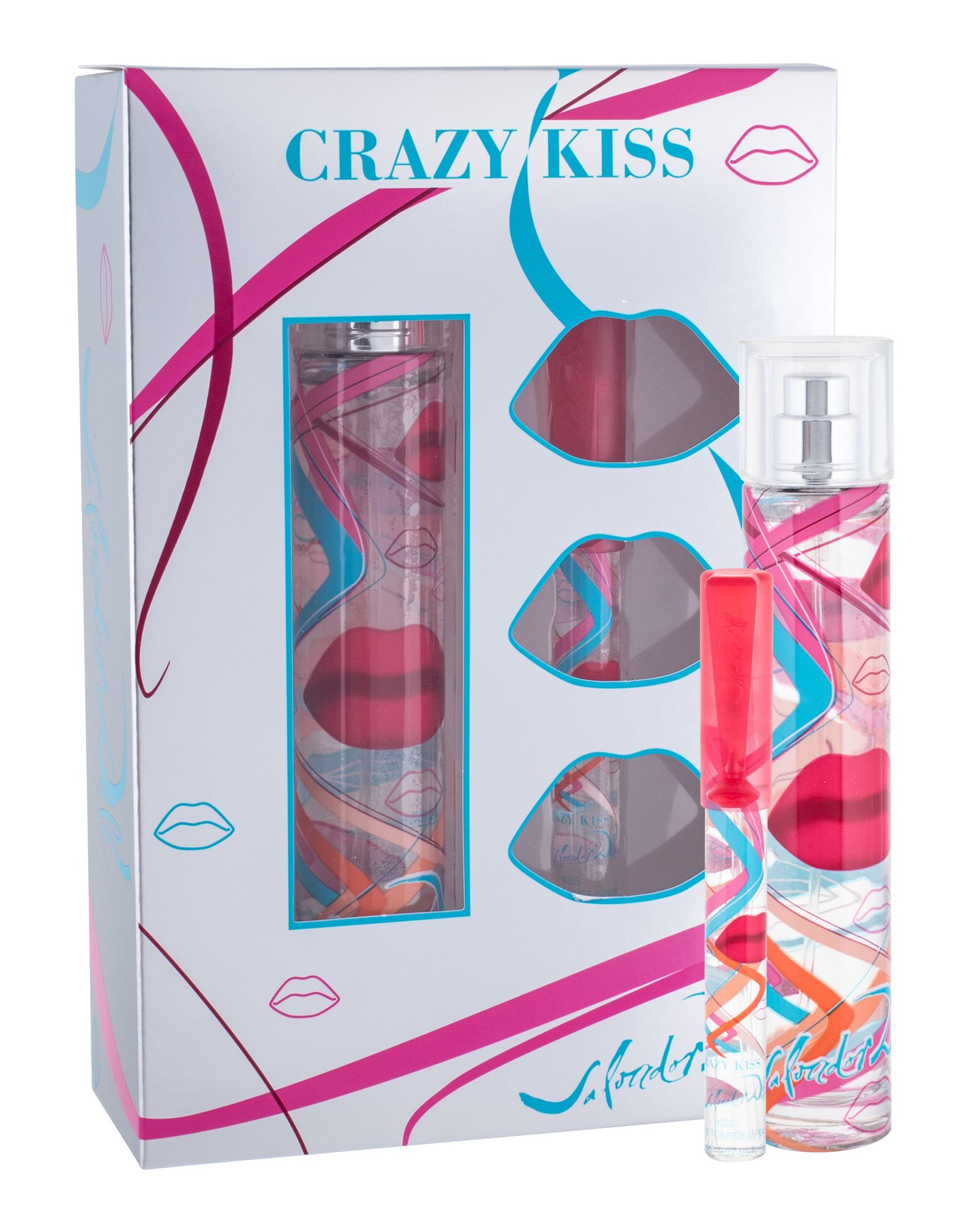 Salvador Dali Crazy Kiss 50ml Edt 50 ml + Edt 8 ml Kvepalai Moterims EDT Rinkinys (Pažeista pakuotė)