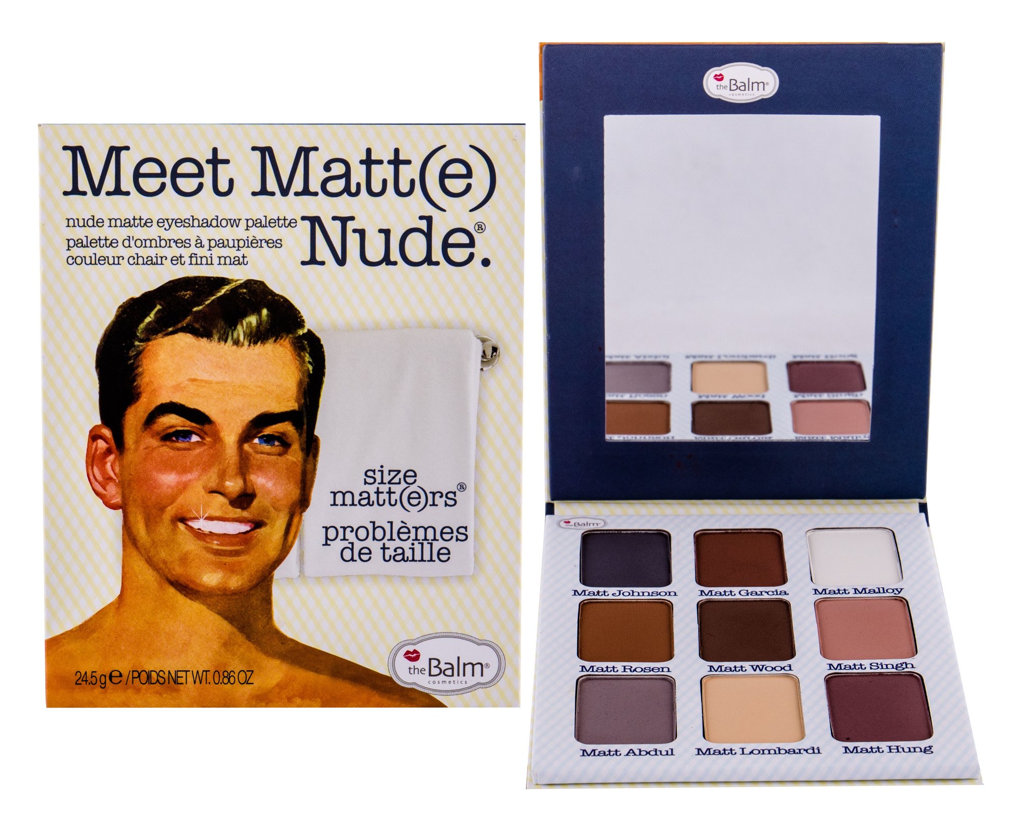 TheBalm Meet Matt(e) Nude Eyeshadow Palette šešėliai