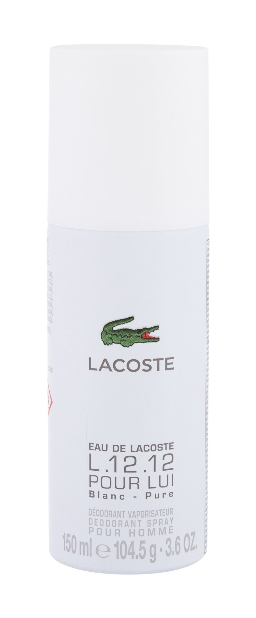 Lacoste Eau de Lacoste L.12.12 Blanc 150ml dezodorantas (Pažeista pakuotė)