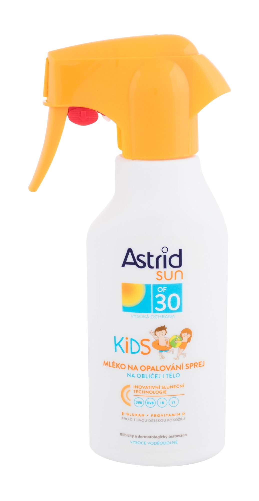 Astrid Sun Kids Face and Body Spray įdegio losjonas
