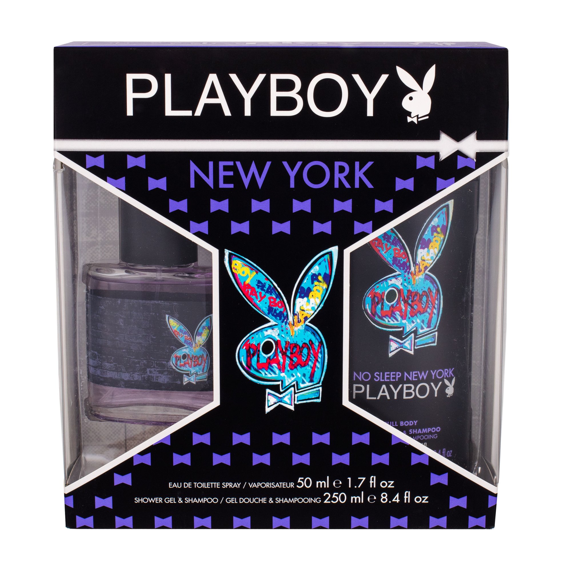 Playboy New York 50ml Edt 50ml + 250ml shower gel Kvepalai Vyrams EDT Rinkinys