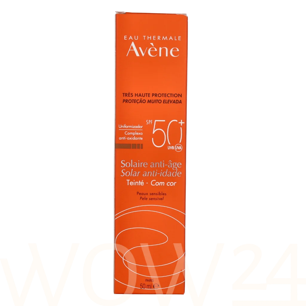 Avene Avene Very High Protection Anti-Ageing Suncare SPF50+ 50 ml natūrali veido odos priežiūros priemonė