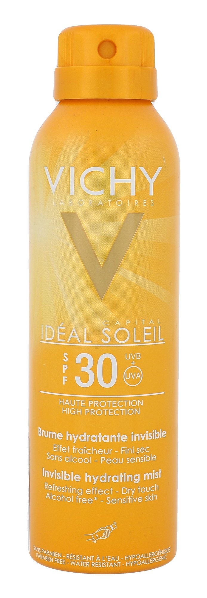 Vichy Idéal Soleil Invisible Hydrating Mist įdegio losjonas