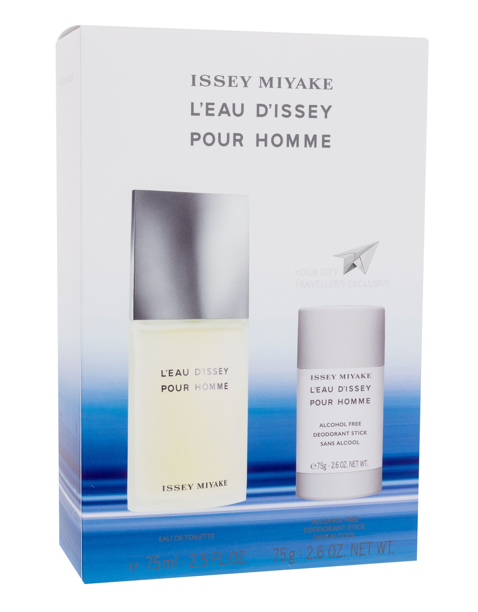 Issey Miyake L´Eau D´Issey Pour Homme 75ml Edt 75 ml + Deostick 75 ml Kvepalai Vyrams EDT Rinkinys (Pažeista pakuotė)