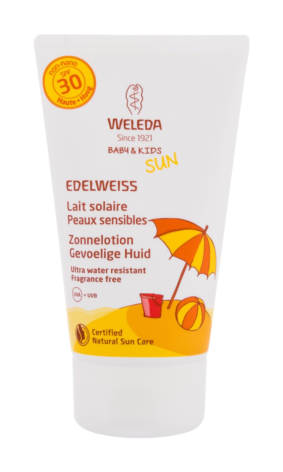 Weleda Baby & Kids Sun Edelweiss Sunscreen Sensitive įdegio losjonas