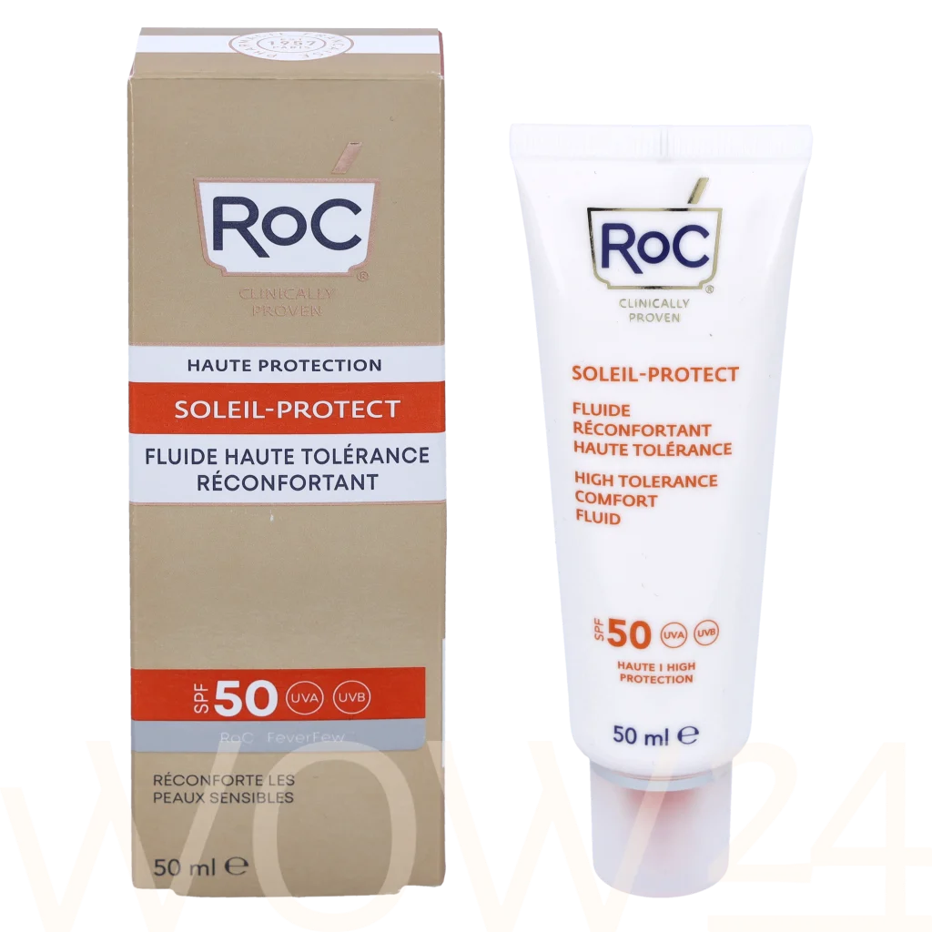 RoC RoC Soleil-Protect High Tolerance Fluid SPF50+ 50 ml veido apsauga