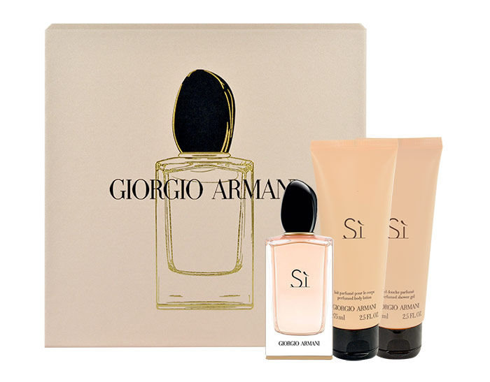 Giorgio Armani Si Eau De Parfum 100 ml Edp 100ml + 75ml body lotion + 75ml shower gel Set