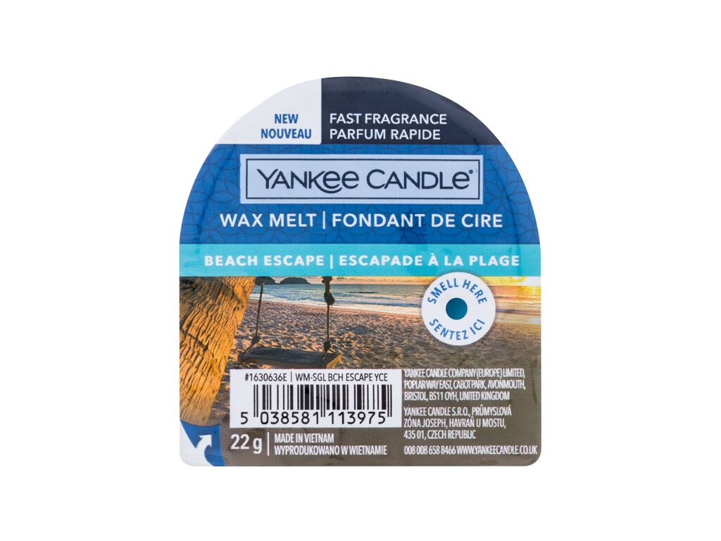 Yankee Candle Beach Escape 22g Kvepalai Unisex Kvapusis vaškas (Pažeista pakuotė)