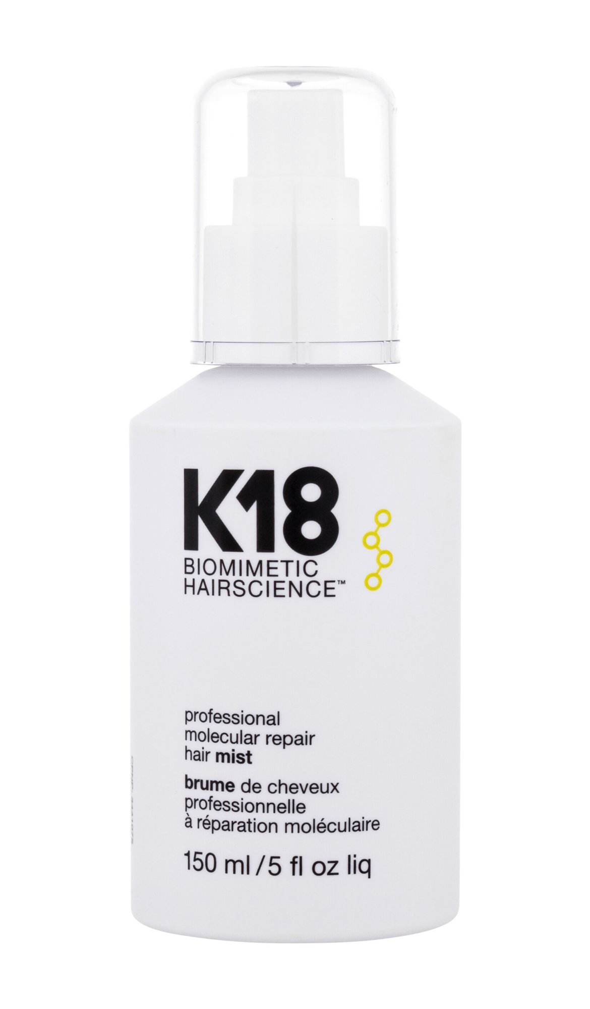 K18 Biomimetic Hairscience Professional Molecular Repair Hair Mist 150ml paliekama priemonė plaukams (Pažeista pakuotė)