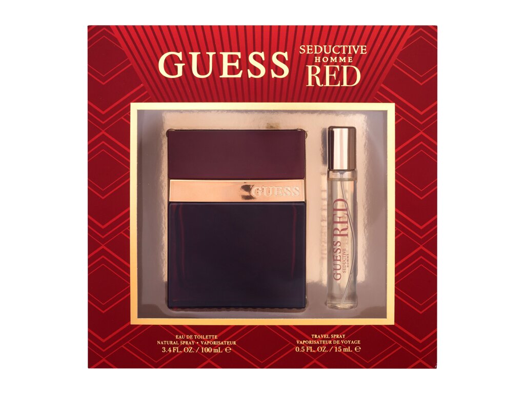 Guess Seductive Homme Red 100ml Edt 100 ml + Edt 15 ml Kvepalai Vyrams EDT Rinkinys