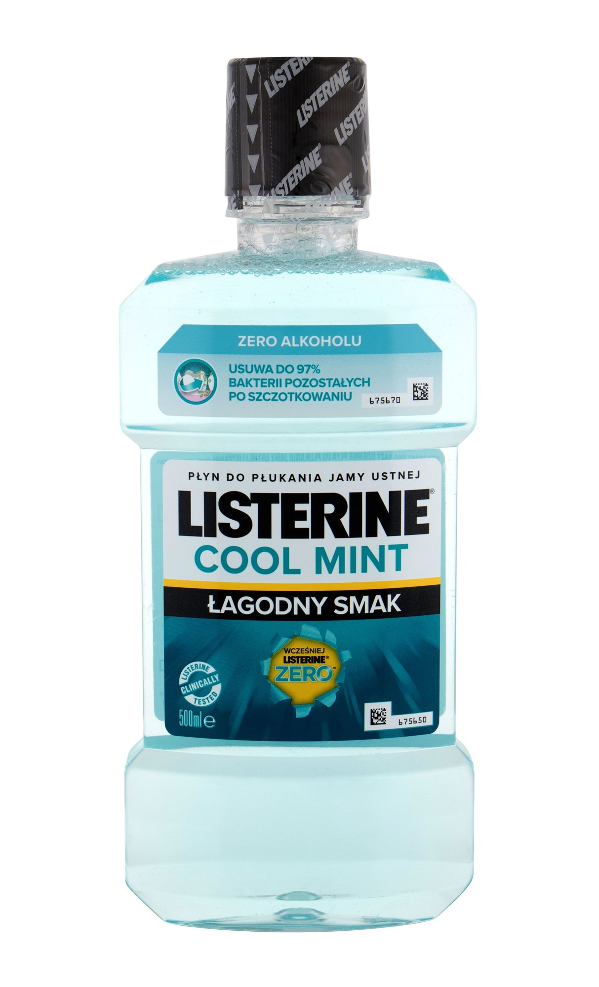 Listerine Mouthwash Cool Mint Zero 500ml dantų skalavimo skystis