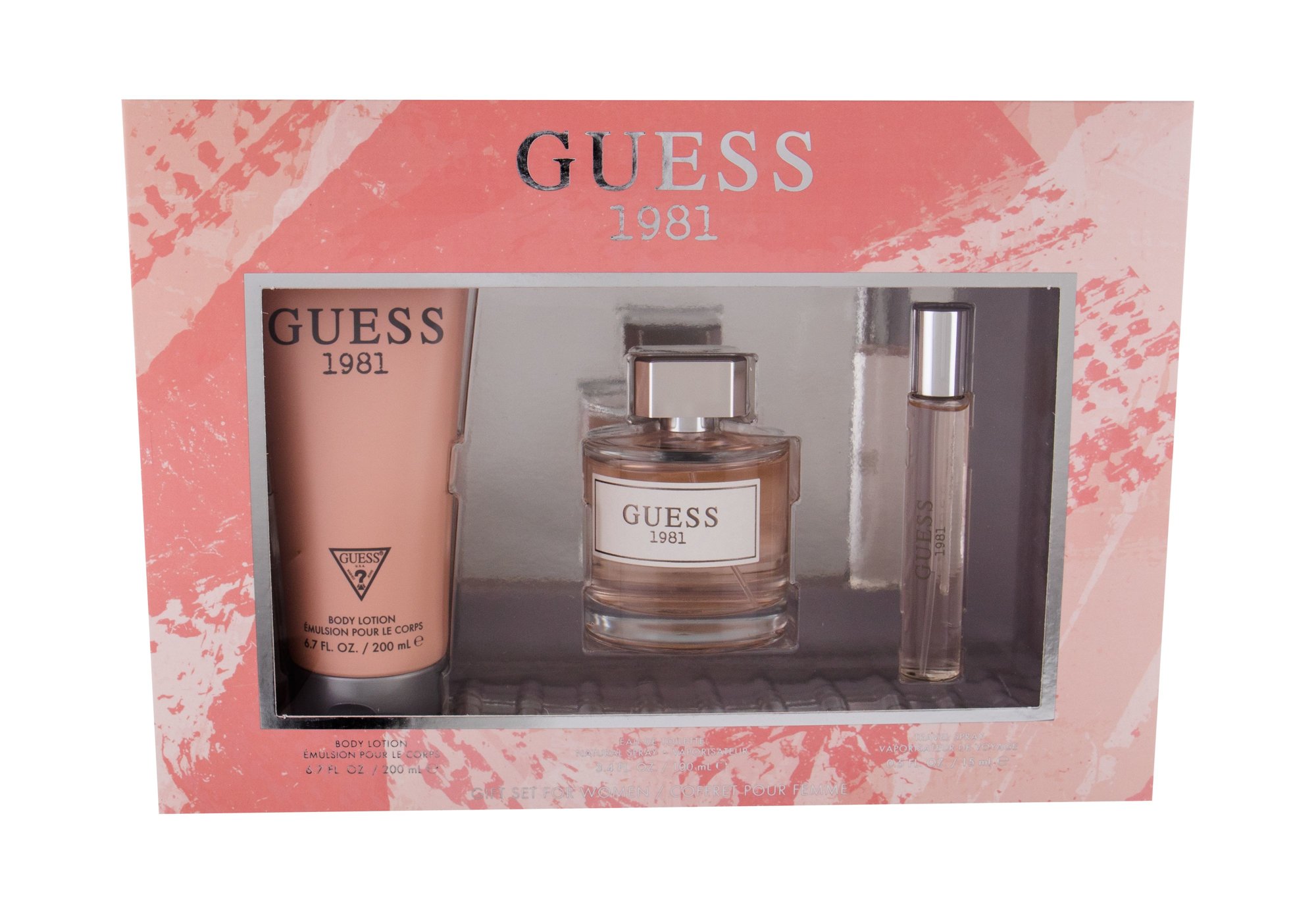 Guess Guess 1981 100ml Edt 100 ml + Edt 15 ml + Body Lotion 200 ml Kvepalai Moterims EDT Rinkinys