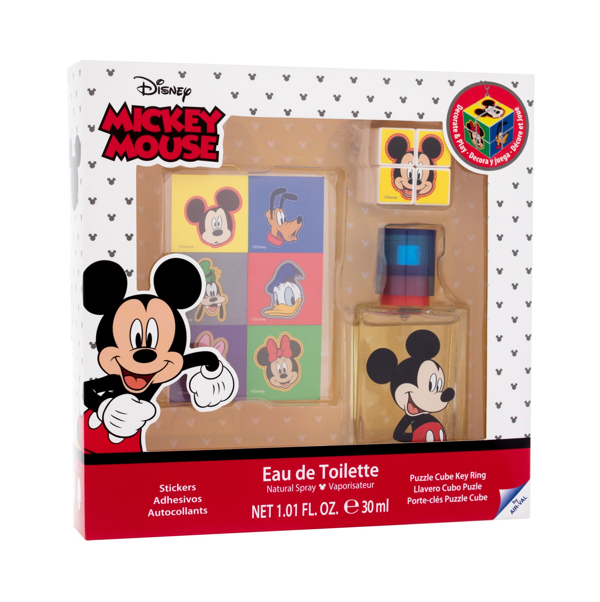 Disney Mickey Mouse 30ml Edt 30 ml + Stickers + Key Ring Kvepalai Vaikams EDT Rinkinys (Pažeista pakuotė)
