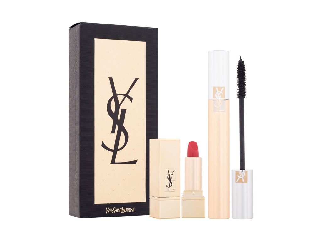 Yves Saint Laurent Volume Effet Faux Cils 7,5ml Mascara Volume Effet Faux Cils 7,5 ml + Lipstick Rouge Pur Couture 1,3 g 1 blakstienų tušas Rinkinys