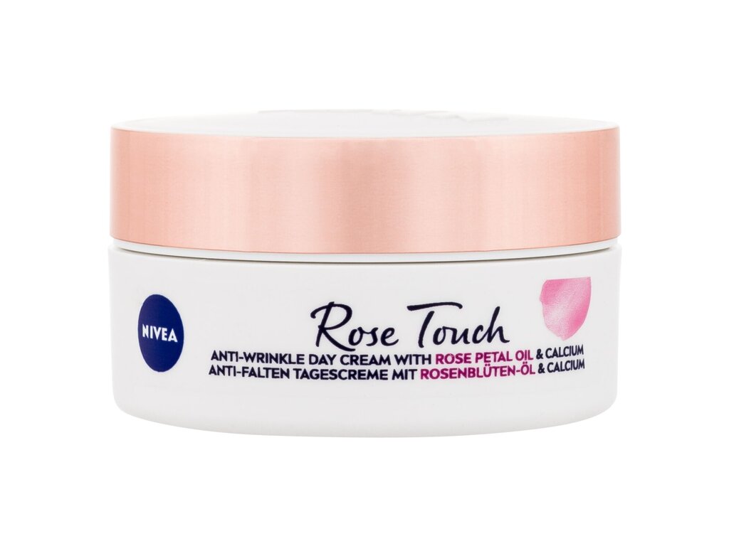 Nivea Rose Touch Anti-Wrinkle Day Cream 50ml dieninis kremas (Pažeista pakuotė)