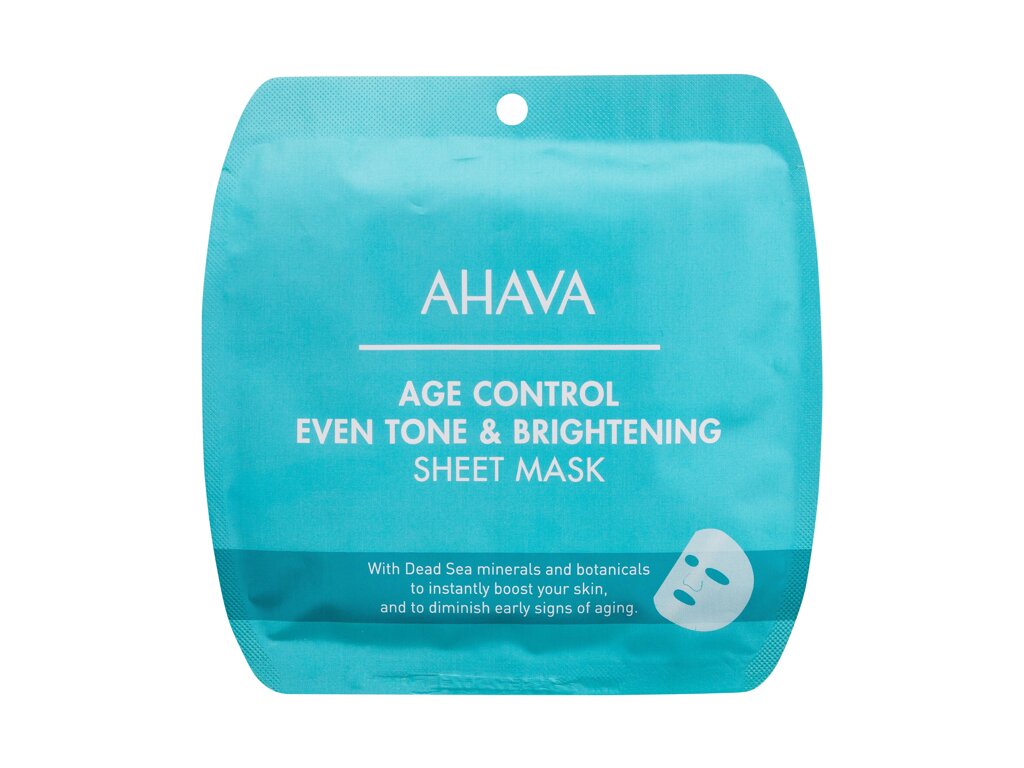 AHAVA Age Control Even Tone & Brightening Sheet Mask Veido kaukė