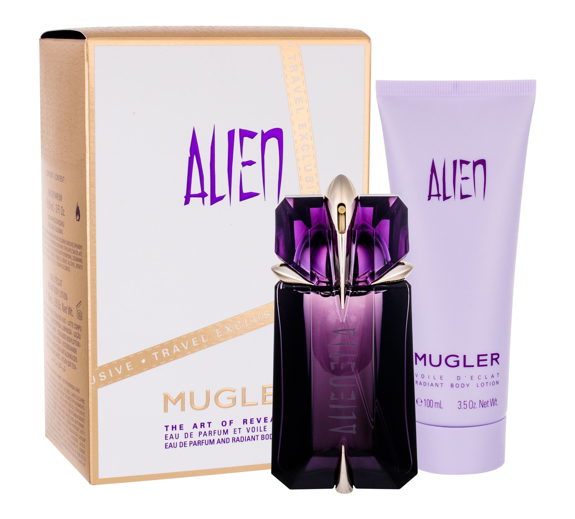 Thierry Mugler Alien 60ml Edp 60ml + 100ml Body lotion Kvepalai Moterims EDP Rinkinys (Pažeista pakuotė)