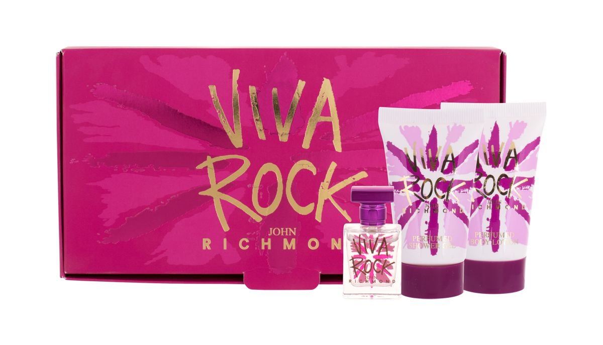 John Richmond Viva Rock 4,5ml Edt 4,5ml + 25ml Body lotion + 25ml Shower gel kvepalų mėginukas Moterims EDT Rinkinys