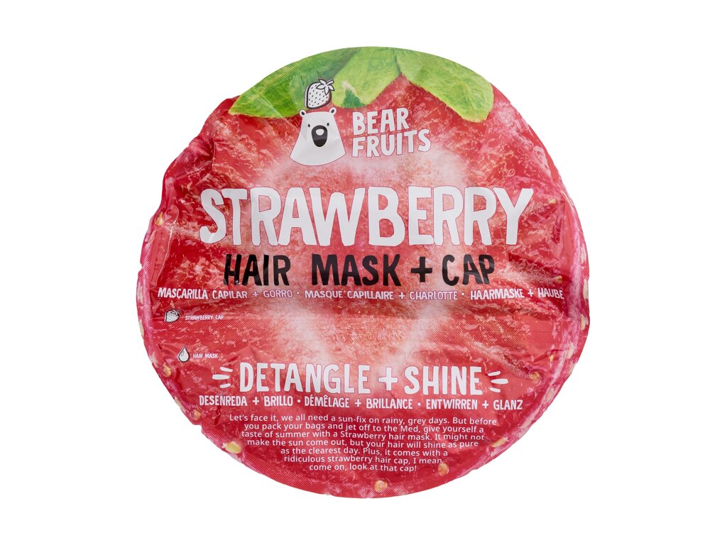 Bear Fruits Strawberry Hair Mask + Cap plaukų kaukė