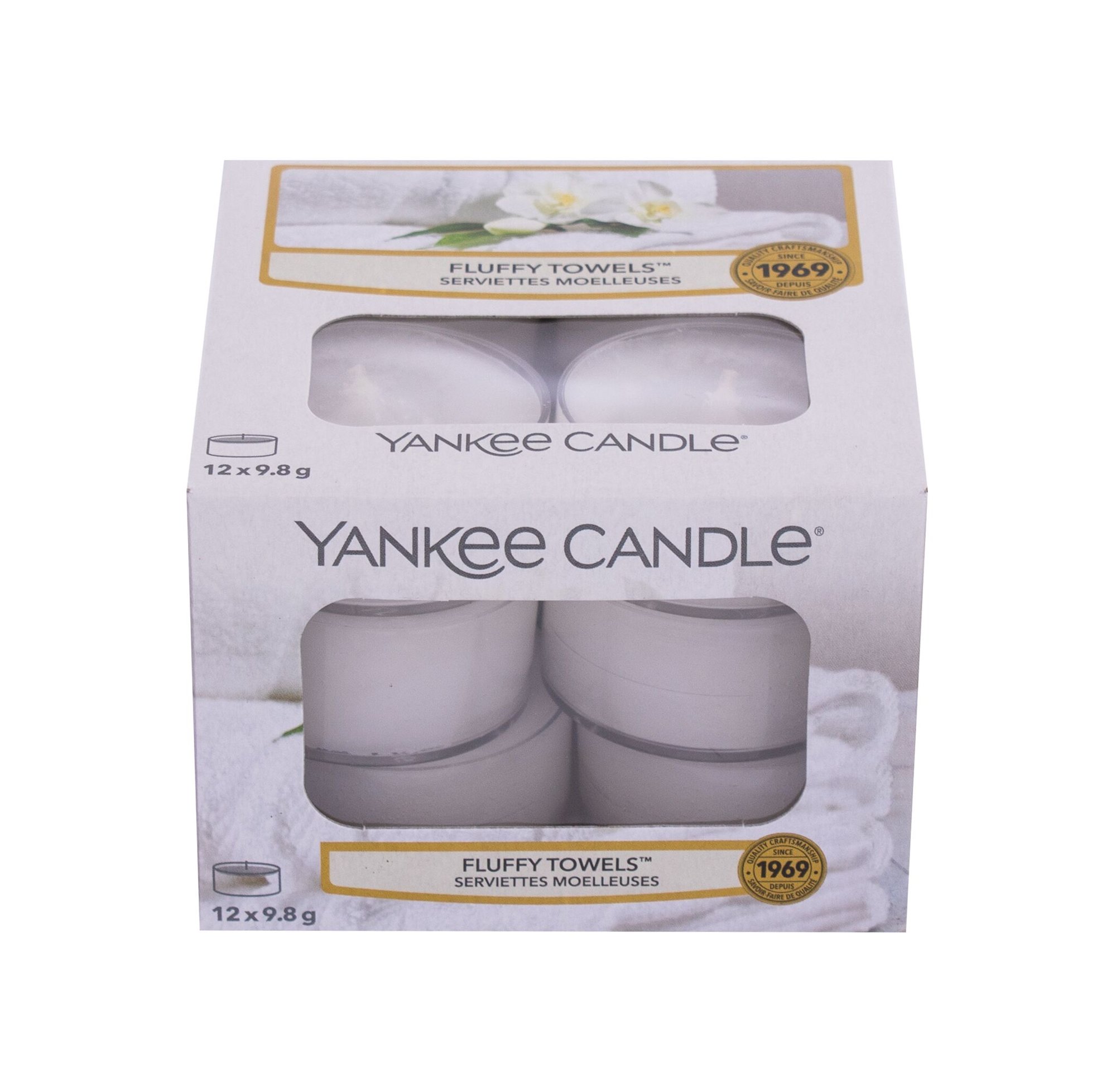 Yankee Candle Fluffy Towels 117,6g Kvepalai Unisex Scented Candle (Pažeista pakuotė)
