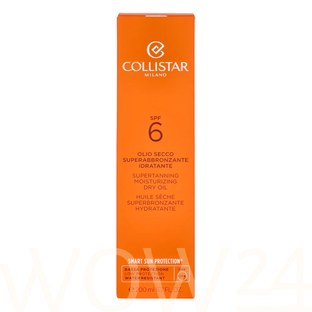 Collistar Dry tanning oil SPF 6 (Supertanning Moisturizing Dry Oil) 200 ml 200ml įdegio losjonas