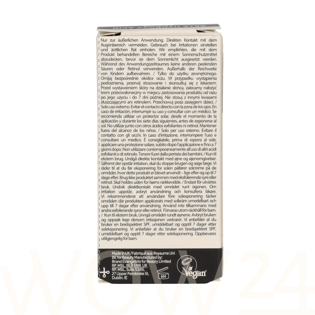 The Inkey List The Inkey List Beta Hydroxy Acid Serum 30 ml natūrali veido odos priežiūros priemonė