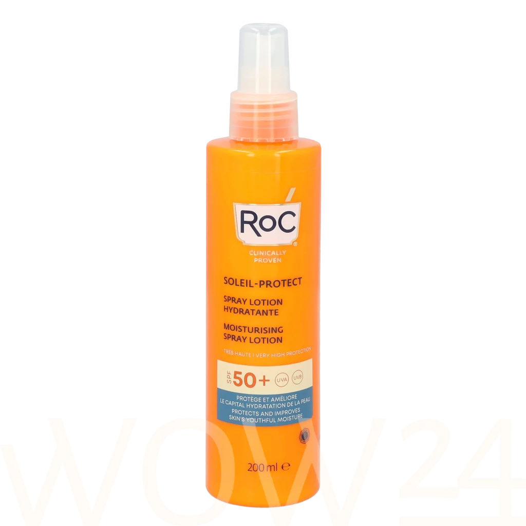 RoC RoC Soleil-Protect Moisturising Spray Lotion SPF50 200 ml Moterims Įdegio losjonai