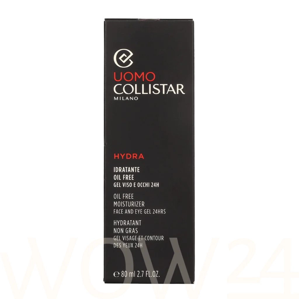  Collistar Uomo Hydra Oil Free Moisturizer Face And Eye Gel 80 ml veido gelis