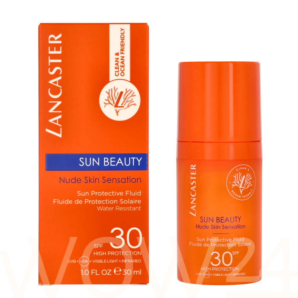 Lancaster Lancaster Sun Beauty Protective FLuid SPF30 30 ml natūrali veido odos priežiūros priemonė