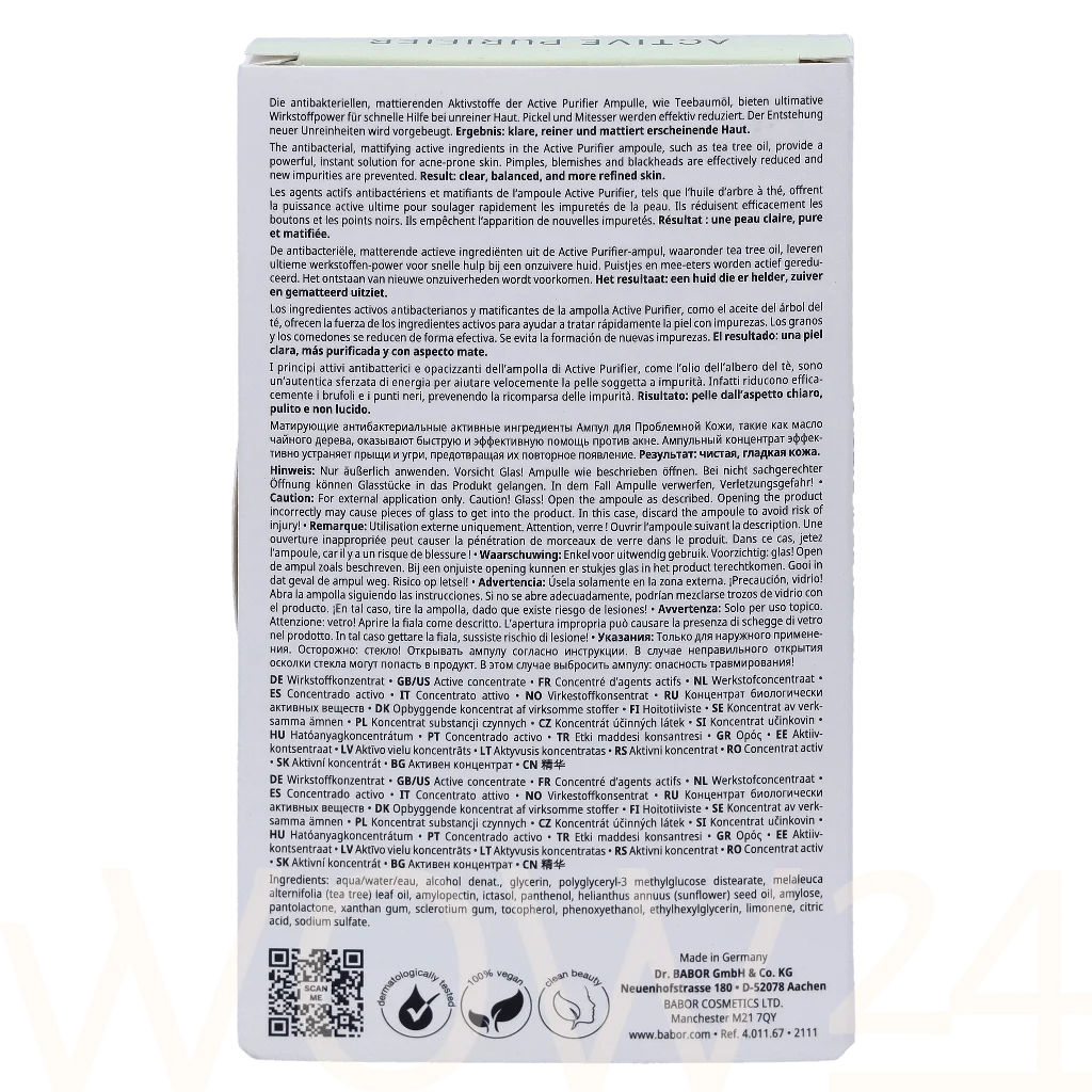 Babor Babor Active Purifyier Ampoule Concentrates 14 ml Veido serumas
