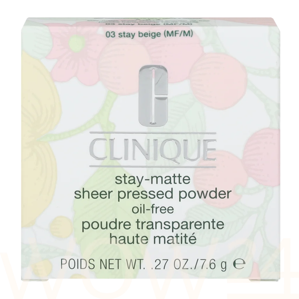  Clinique Stay-Matte Sheer Pressed Powder 7.6 g sausa pudra
