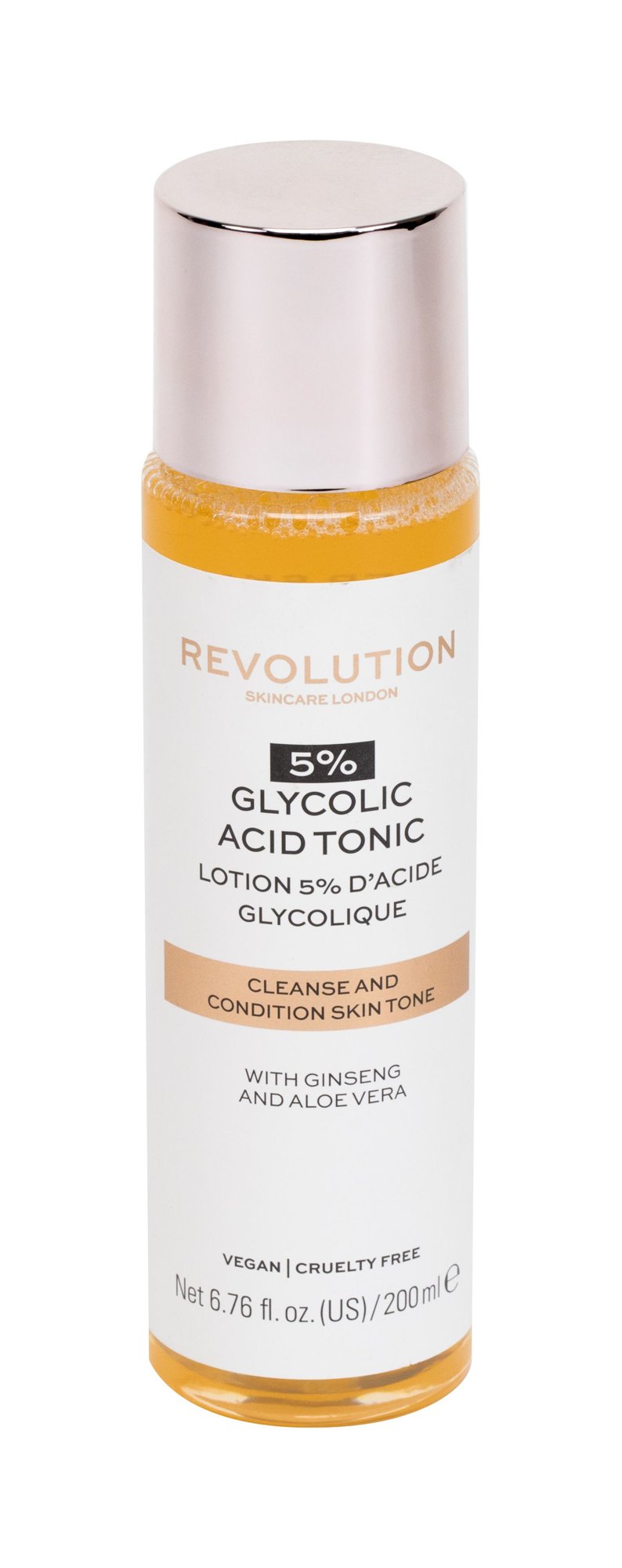 Makeup Revolution London Skincare 5% Glycolic Acid Tonic veido losjonas