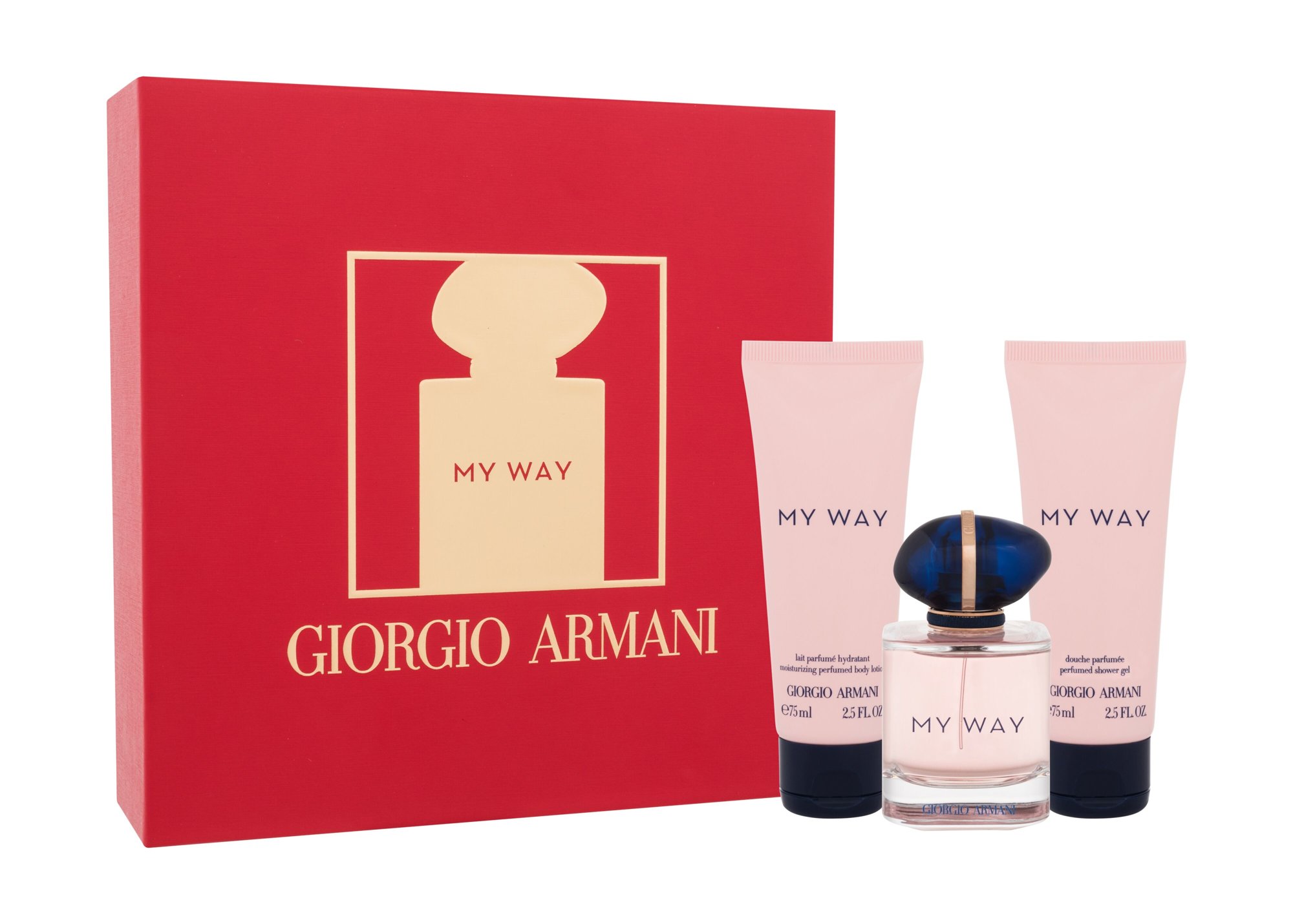 Giorgio Armani My Way 50ml Edp 50 ml + Shower Gel 75 ml + Body Lotion 75 ml Kvepalai Moterims EDP Rinkinys