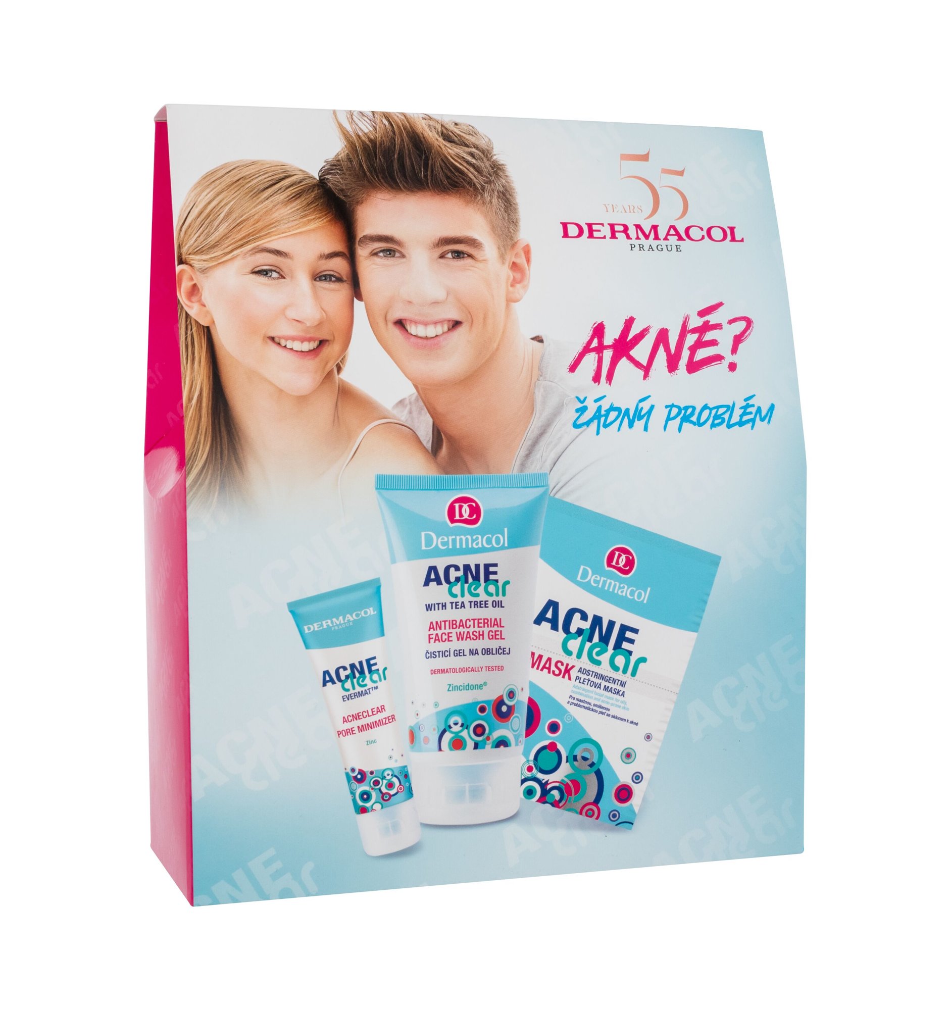 Dermacol AcneClear Dieninis kremas 50 ml Set