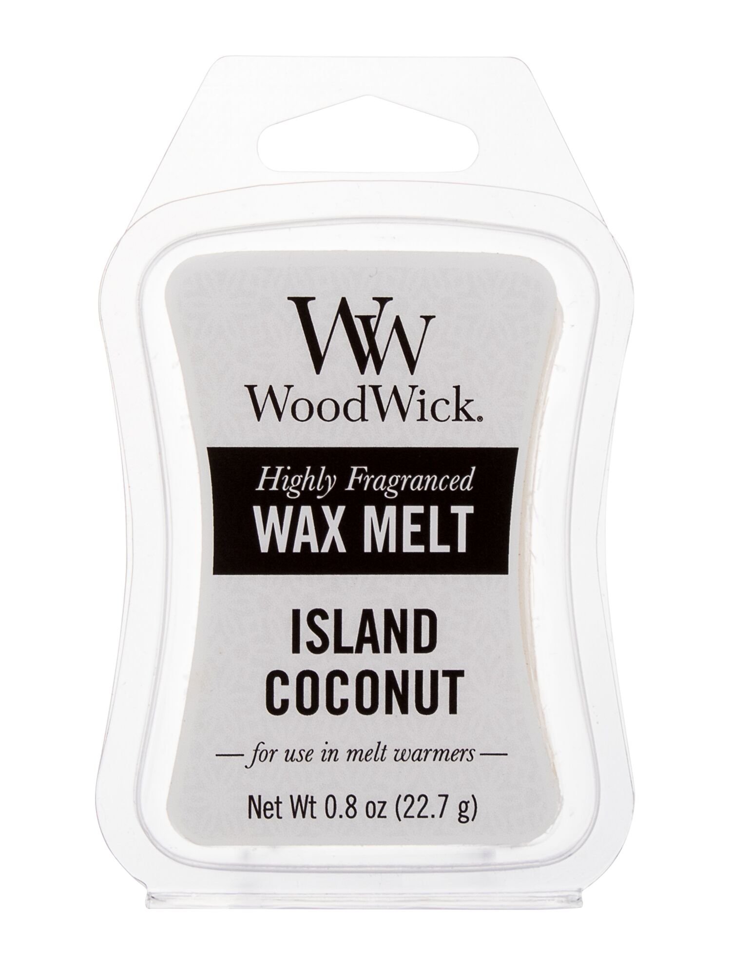 WoodWick Island Coconut 22,7g Kvepalai Unisex Scented Candle