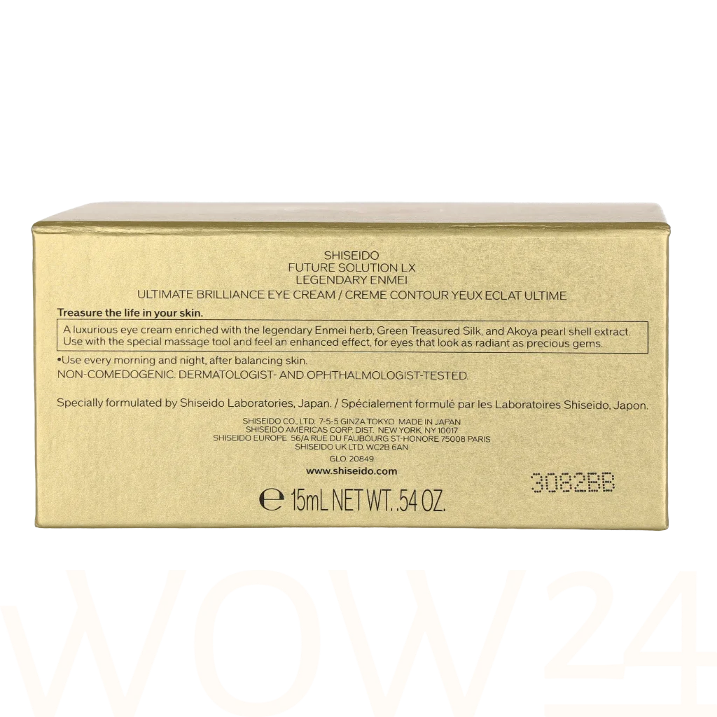 Shiseido Shiseido Future Solution LX Legendary Enmei Eye Cream 15 ml vietinės priežiūros priemonė