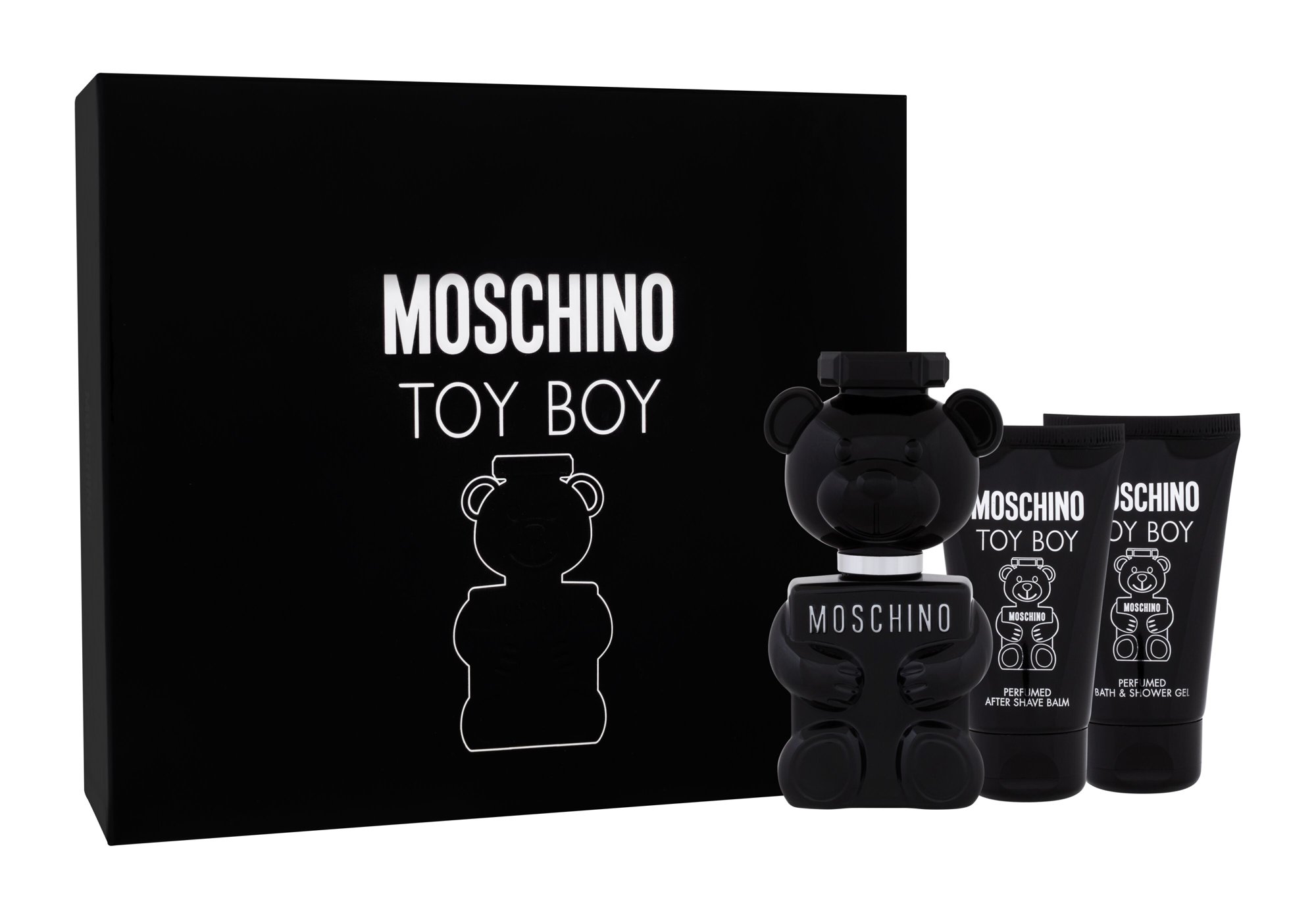 Moschino Toy Boy 50ml Edp 50 ml + Aftershave Balm 50 ml + Shower Gel 50 ml Kvepalai Vyrams EDP Rinkinys (Pažeista pakuotė)